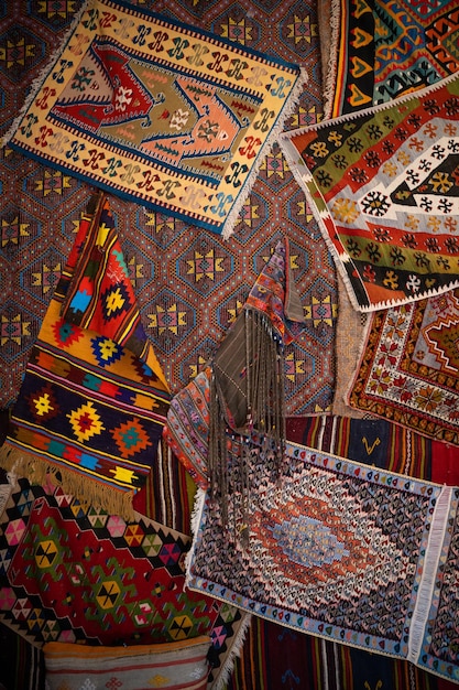 Interni di tappeti antichi tradizionali turchi