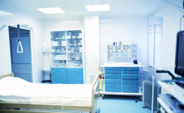 Interni moderni della stanza in ospedale