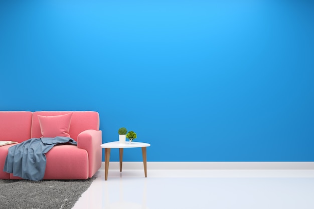 interni soggiorno rosa divano moderno parete pavimento in legno lampada da tavolo sfondo