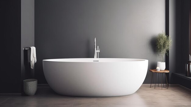 Interno bagno moderno Design minimalista Linee pulite Estetica