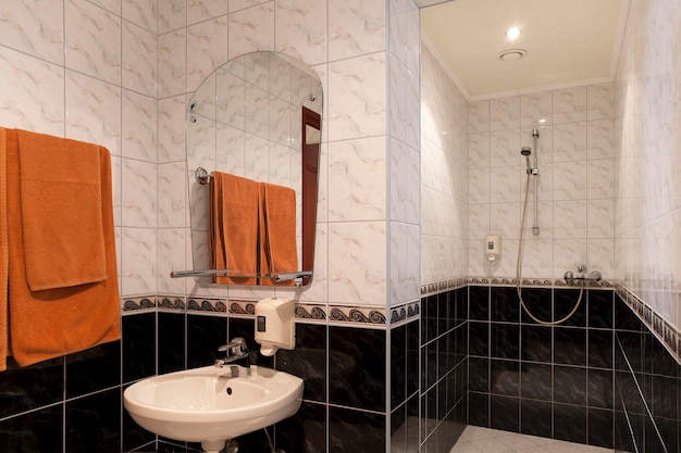 Interno del bagno dell'hotel