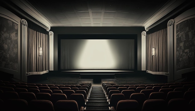 Interno del cinema Ai generativo