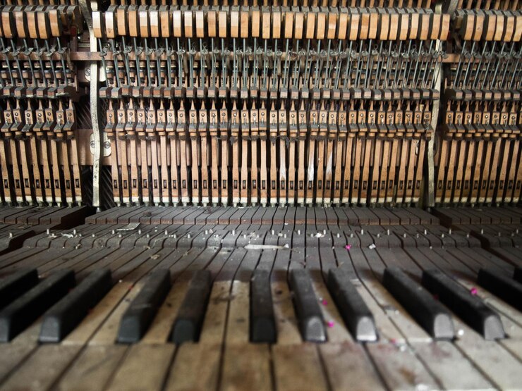 Foto interno del pianoforte