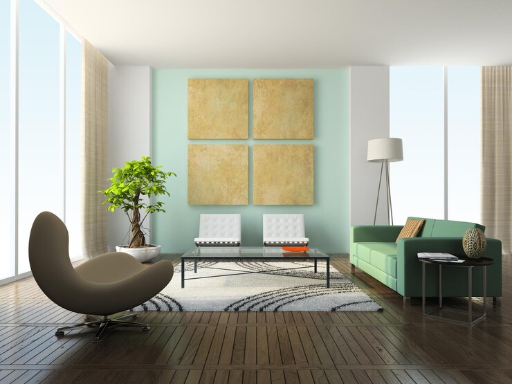 Interno del soggiorno moderno
