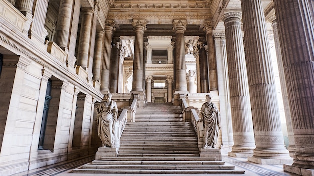 Interno del tribunale di Bruxelles in Belgio