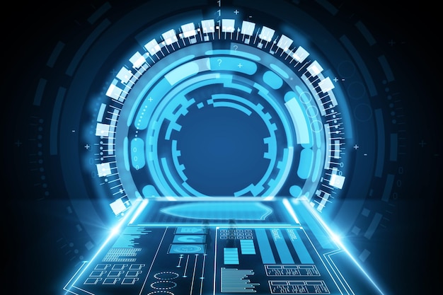 Interno del tunnel spaziale