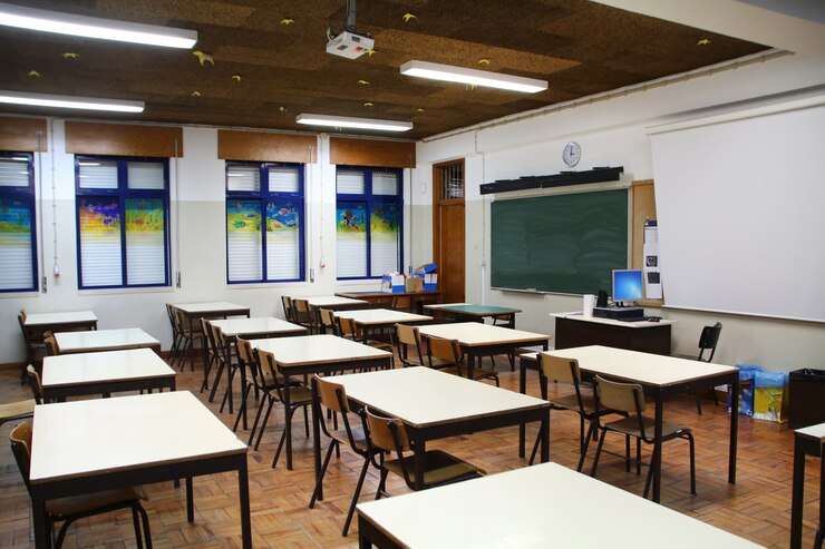 Foto interno dell'aula secondaria