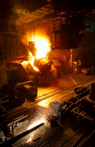 Interno dell'industria della saldatura