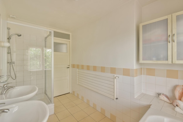 Interno di box doccia piccolo bagno