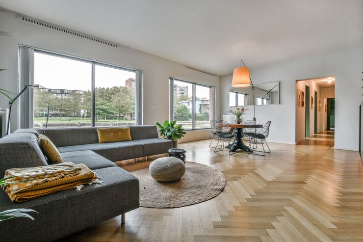 Foto interno di lusso e bellissimo soggiorno