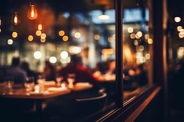 Interno di un moderno ristorante urbano