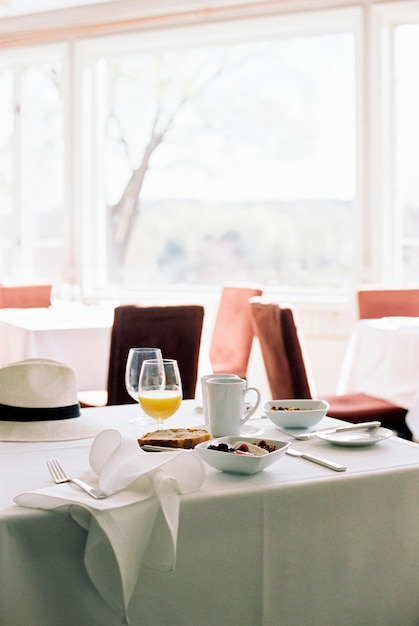 Interno di una casa storica della fine del 18° secolo ora un hotel e un ristorante