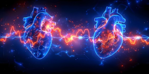 Interpretazione della contrazione atriale prematura Padrone PAC su un grafico ECG Implicazioni per la salute cardiaca e i segni vitali Concetto ECG Interpretazione Contrazioni atriali premature PAC Salute cardiaca