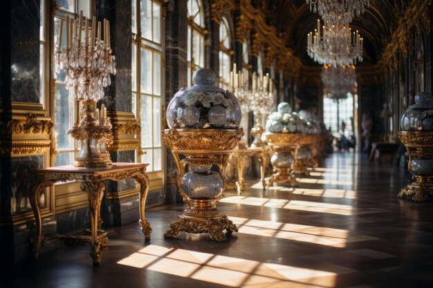 Intricata Sala degli Specchi dell'Eleganza a Versailles