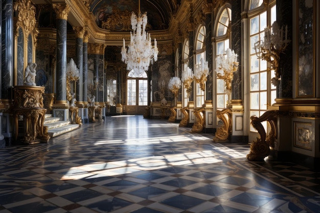 Intricata Sala degli Specchi dell'Eleganza a Versailles