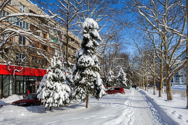 inverno a chisinau, moldova