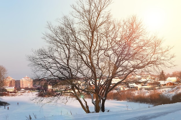 Inverno del sentiero della città