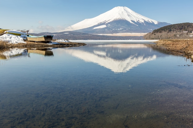 Inverno Monte Fuji Yamanaka Lake