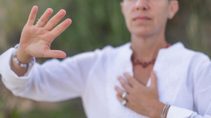 Foto invio di pensieri positivi
