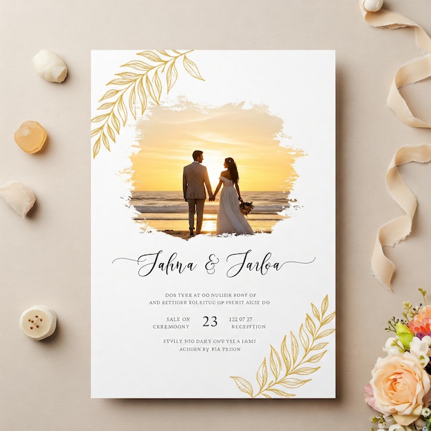 Invito a un matrimonio in spiaggia