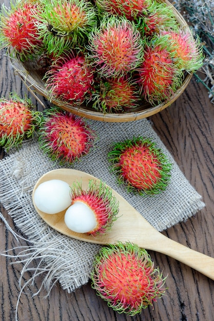 Involucro di conchiglie di frutta del Sudamerica del sud asiatico.