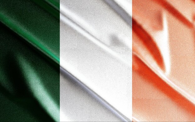 Ireland 3d flag, beautiful country flag in the world, background, banner, postr, abstract.