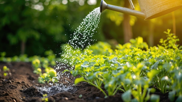 Irrigazione del giardino IA generativa