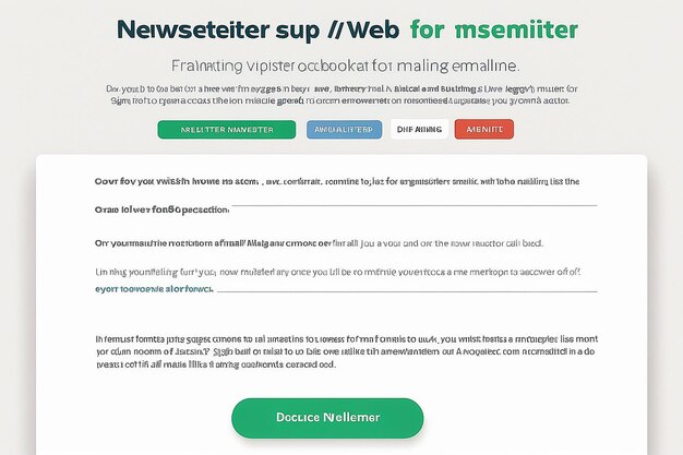 Iscrizione alla newsletter