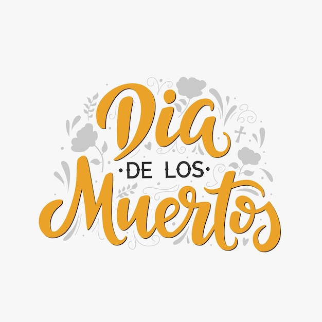 Iscrizione scritta Dia de los muertos per il giorno dei morti