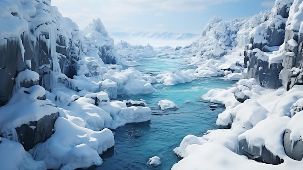 Islanda natura pura ghiaccio e neve una stagione invernale