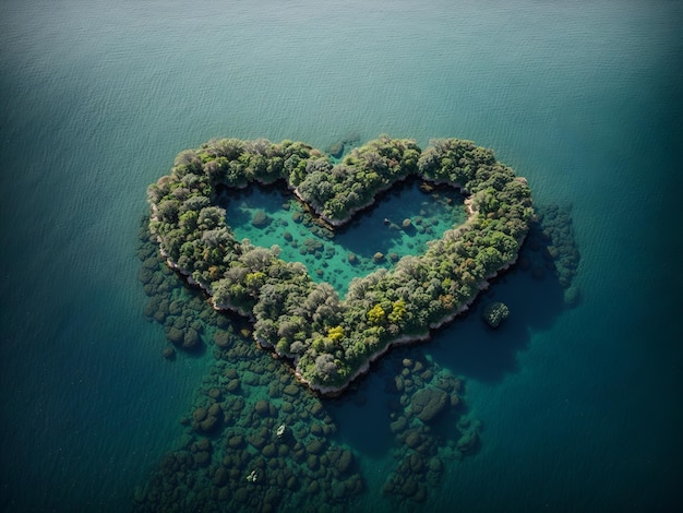 Isola a forma di cuore