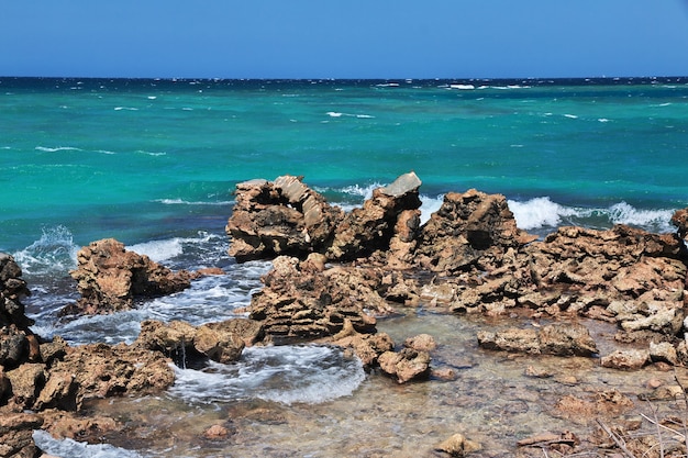 Isola dei pirati nella riserva naturale di Rosario nel Mar dei Caraibi vicino a Cartagena, Colombia