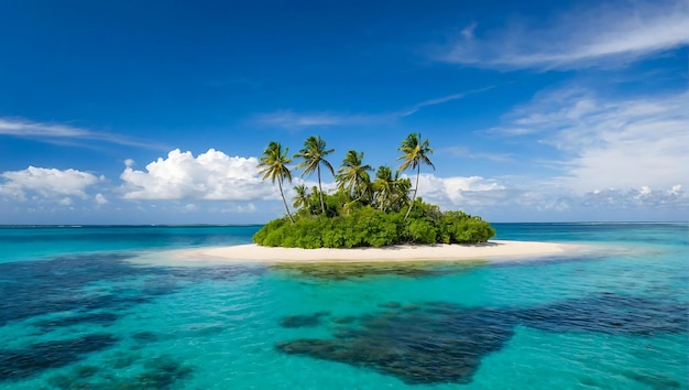 Isola delle palme tropicali