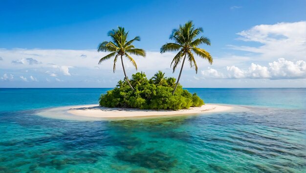 Isola delle palme tropicali