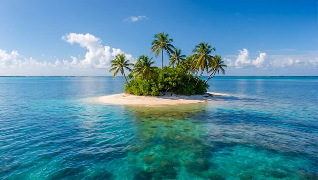 Isola delle palme tropicali