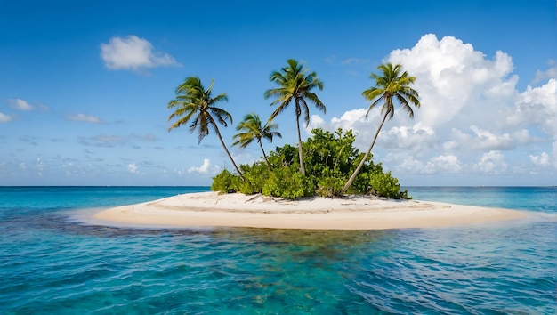 Isola delle palme tropicali