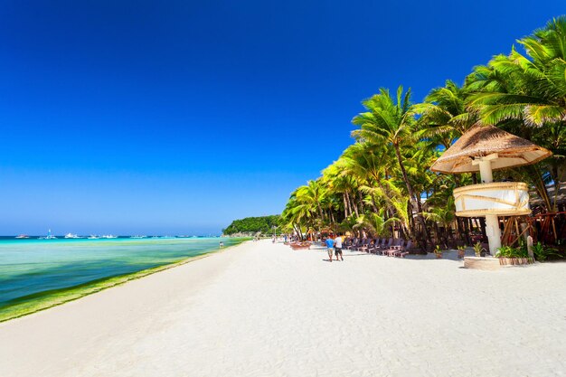 Isola di Boracay Filippine della spiaggia di sabbia bianca