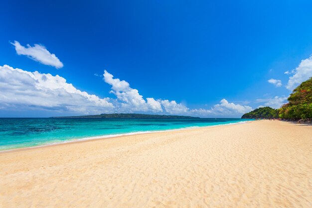 Isola di Boracay Filippine della spiaggia di sabbia bianca