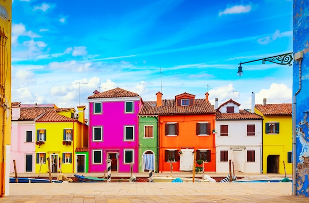 Isola di Burano vicino a Venezia.