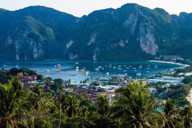 Isola tropicale con la provincia di Krabi dell&#39;isola Tailandia di Phi-Phi delle località di soggiorno