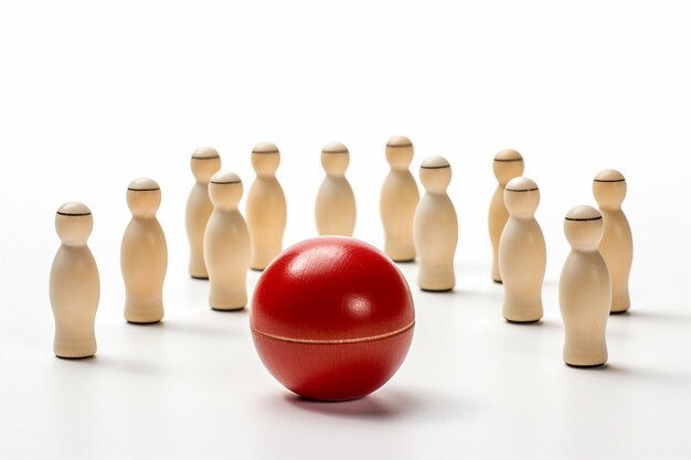 Isolamento del round di bowling in miniatura