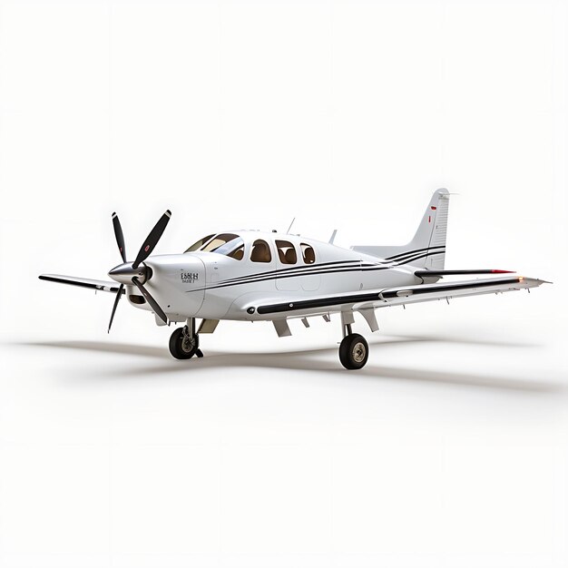 Isolato da Beechcraft Bonanza G36 2005 Aeromobile monomotore su bianco su bianco BG Blank Clean