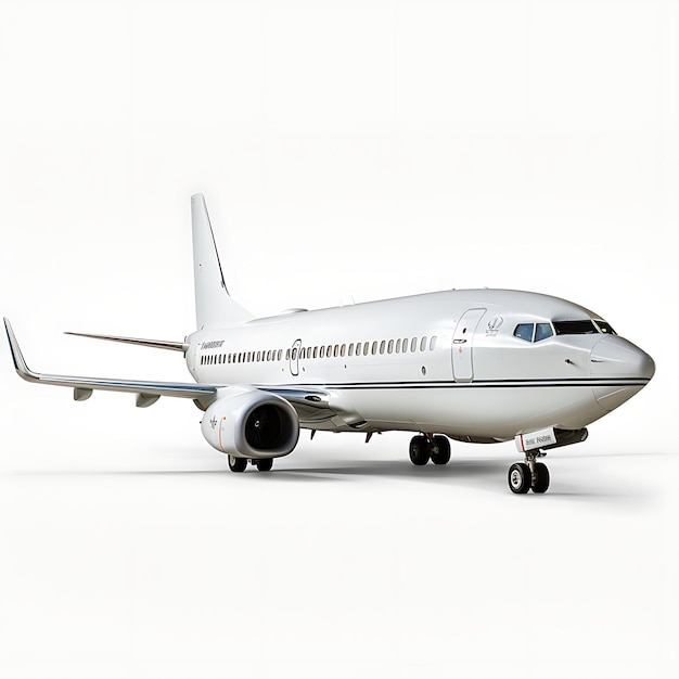 Isolato da Boeing 737 700 1997 Narrow Body Jet Airliner su White Backgr su White BG Blank Clean