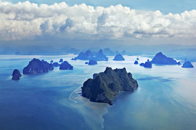 Isole della bellezza, vista dall'aereo