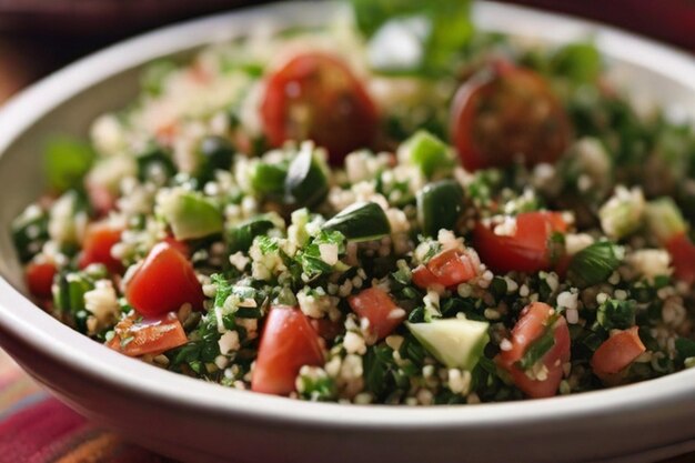 Ispirazione alla cucina Tabbouleh Insalata CloseUp Shot