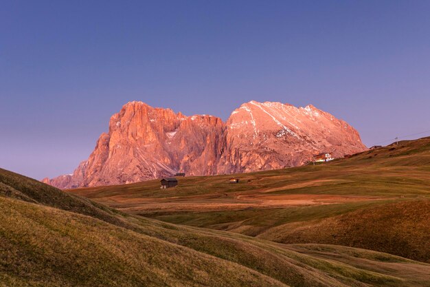 Italia, Alto Adige, Alpe di Siusi, Sassolungo e Sassopiatto