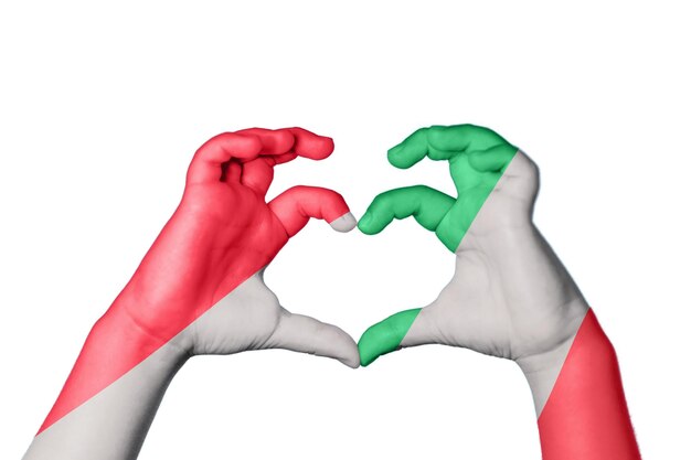 Italia Cuore Gesto della mano che fa il cuore