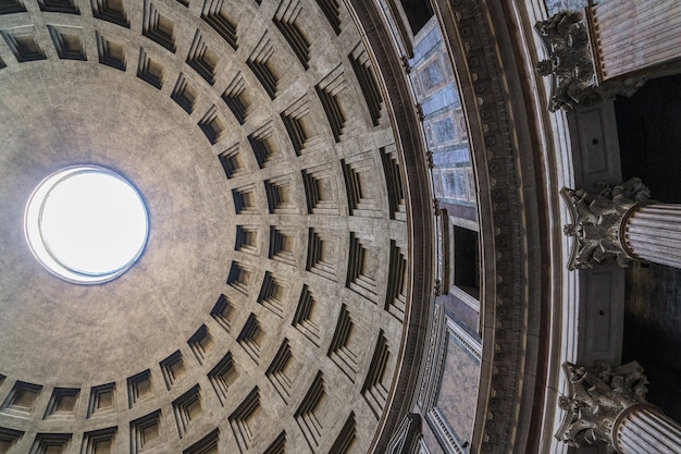 Italia, Roma, gennaio 2018 - Interno del Pantheon di Roma. Antico tempio romano