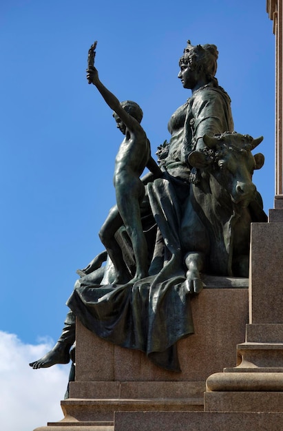 Italia Roma Gianicolo statua in bronzo