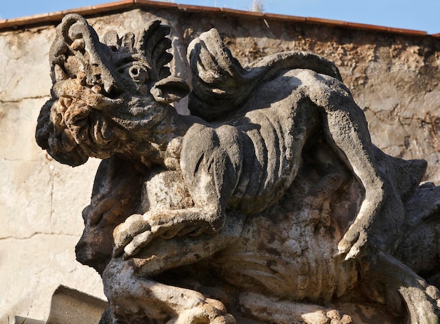 Italia Sicilia Bagheria Palermo Villa Palagonia 1715 aC monster statua